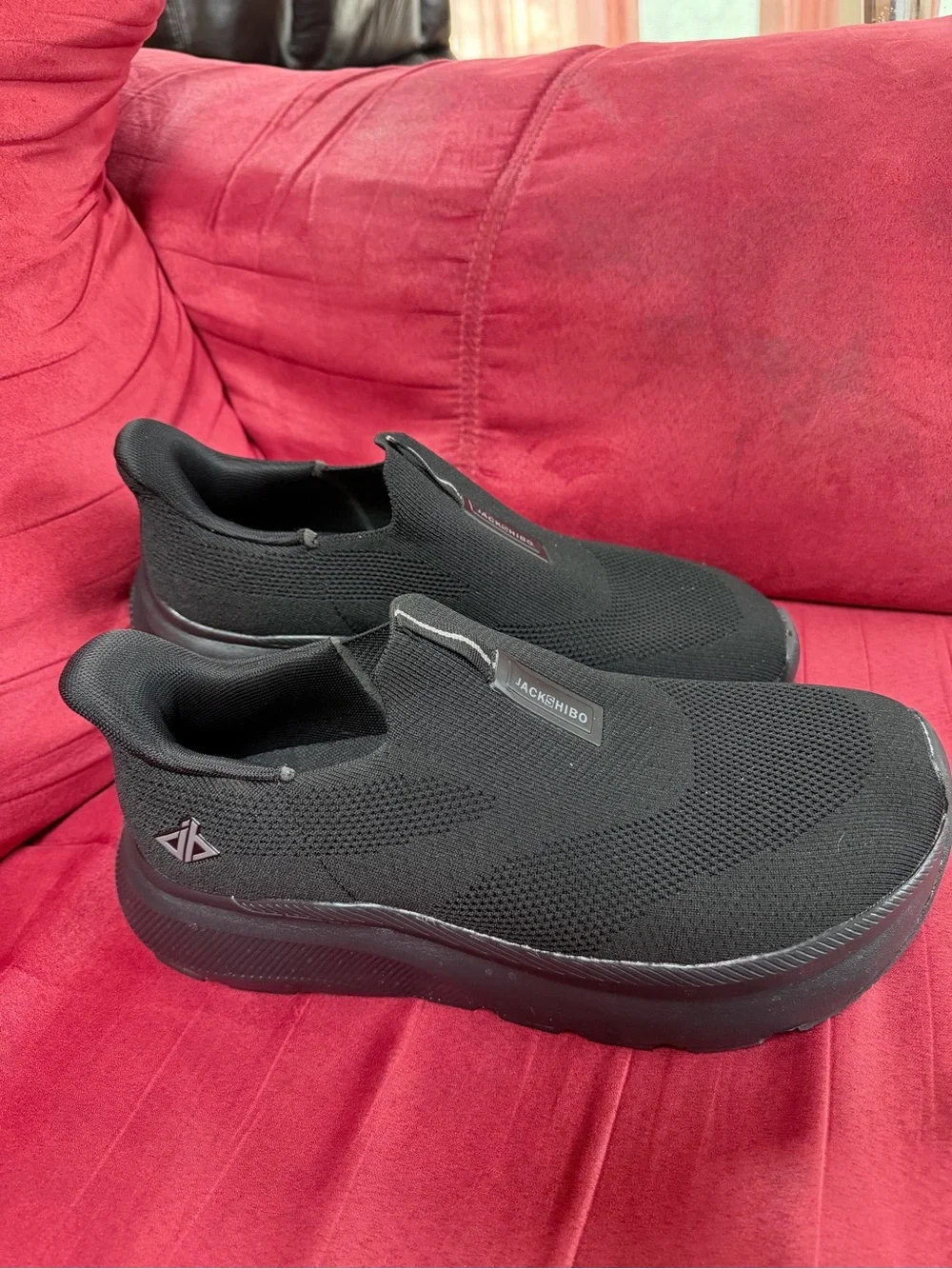 Men's Black Slip-On Loafers – Easy On/Off Comfort